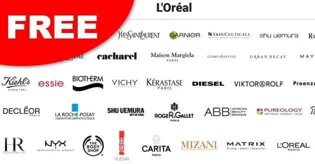 L'Oréal — Free Beauty Products & Cash Rewards
