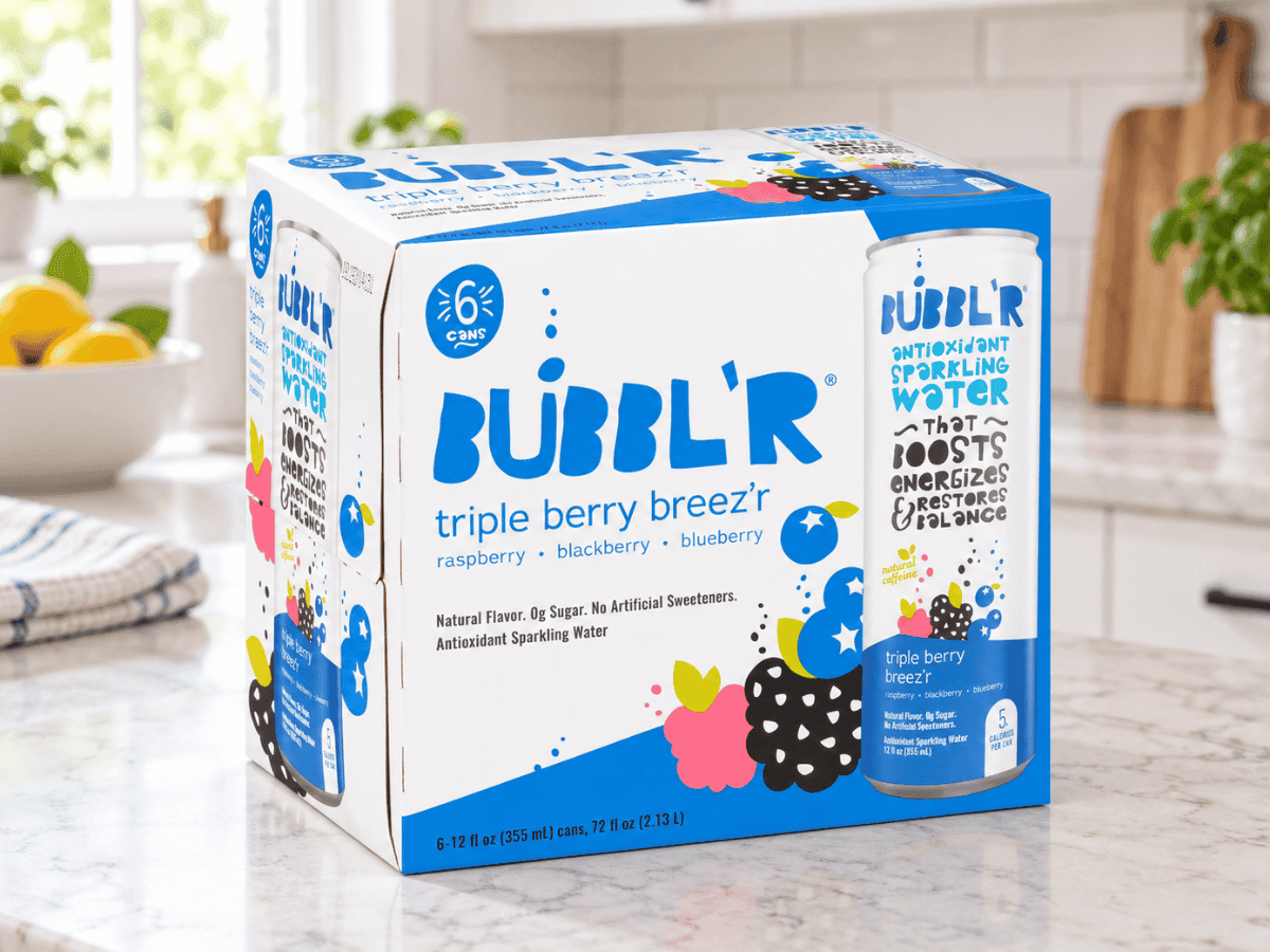 BUBBL'R — Free 6-Pack Antioxidant Sparkling Water