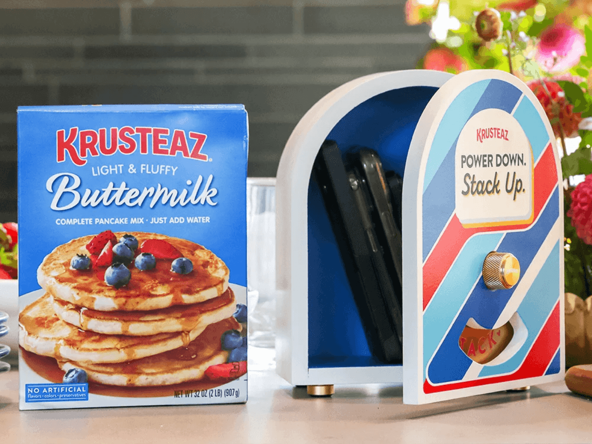 Krusteaz — Free Pause Box + 1-Year Pancake Mix Supply
