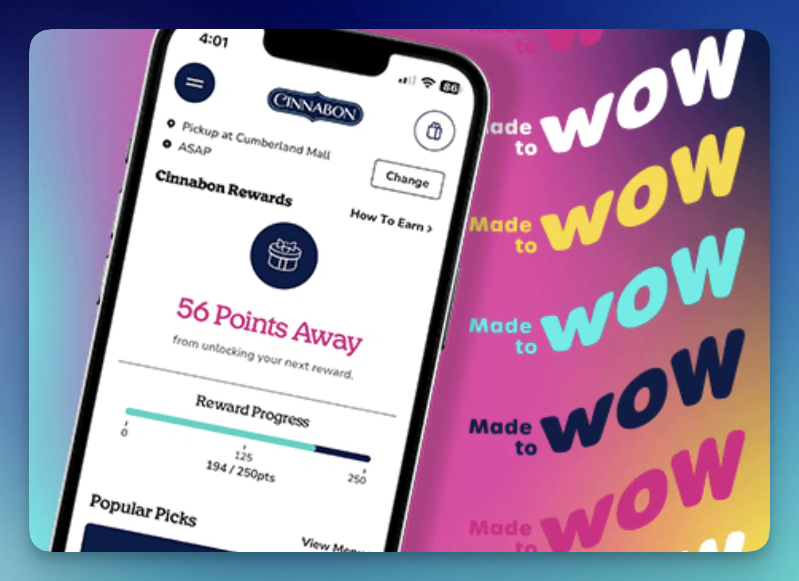 Cinnabon — Free Small Coffee via Rewards App