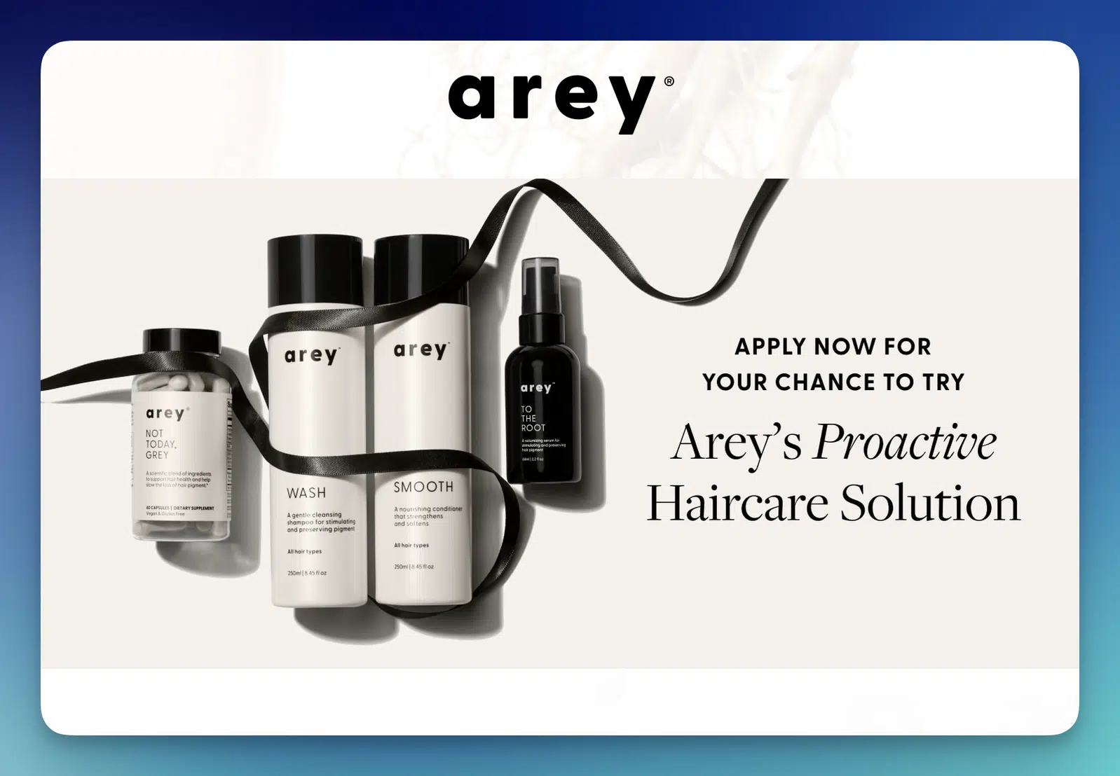 Arey — Free Proactive Haircare Solution Product Tester