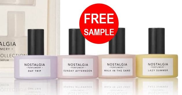 Nostalgia Perfumery — Free Women's or Men's Fragrance Sample