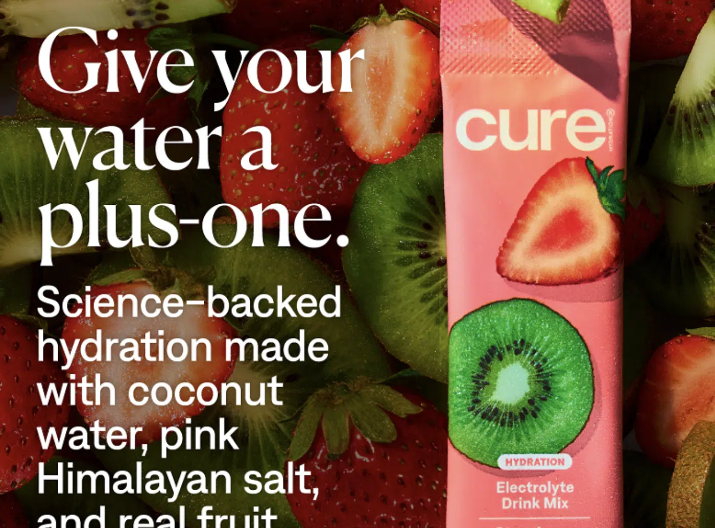 Cure Hydration — Free Strawberry Kiwi Drink Mix Sample