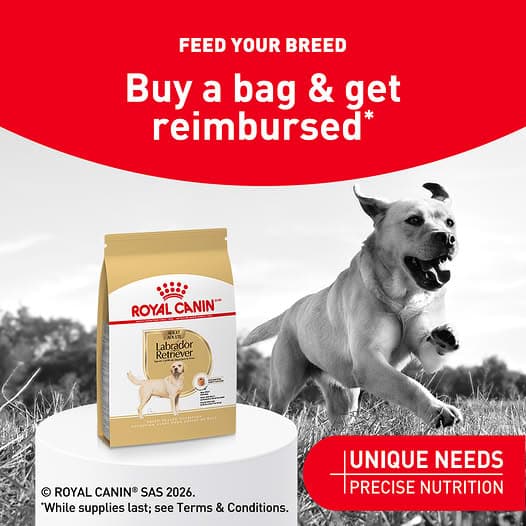 Royal Canin — Free Breed Health Nutrition Dog Food Rebate