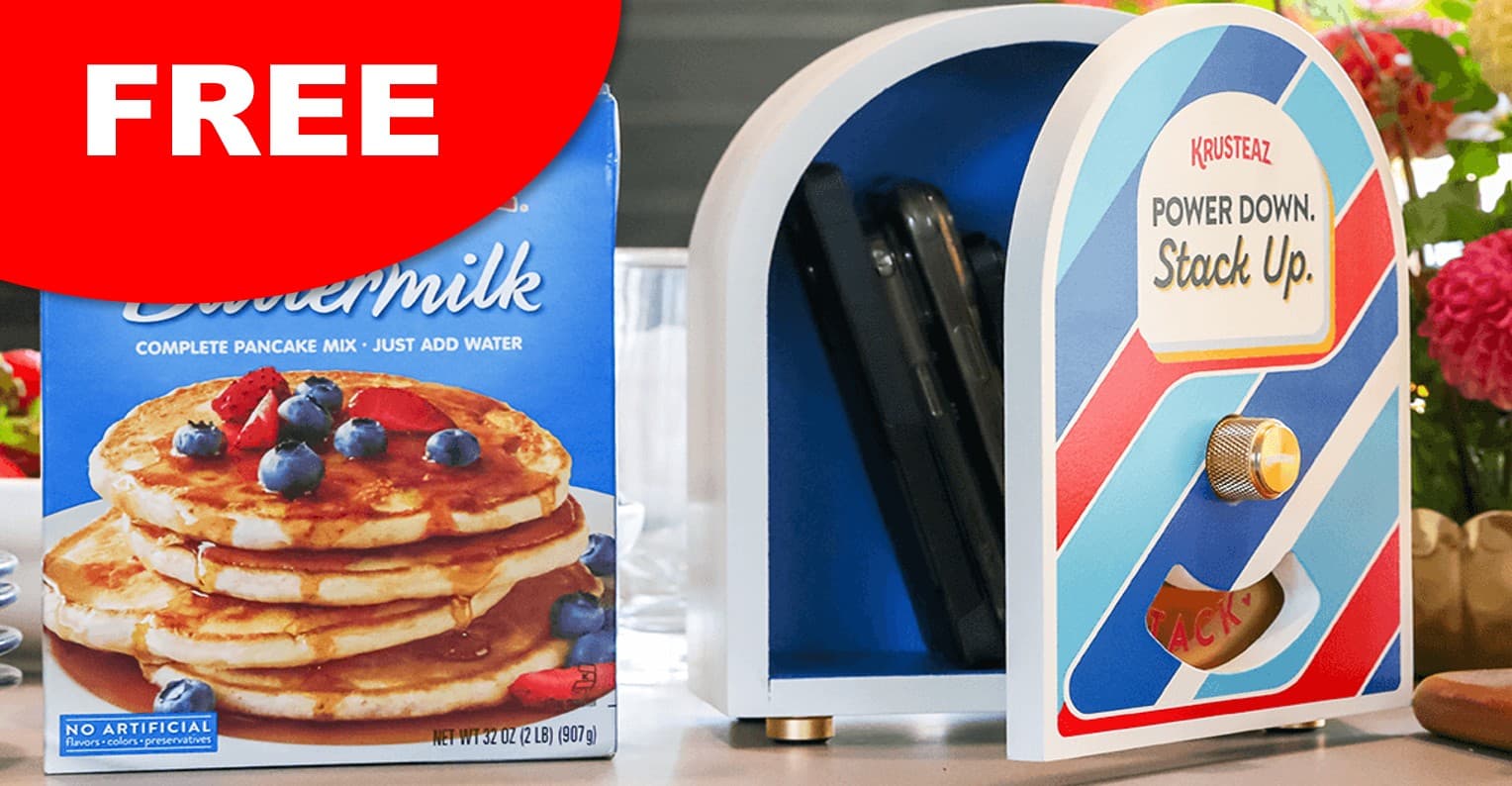 Krusteaz — Free Pancake Pause Box & Year Supply of Mix