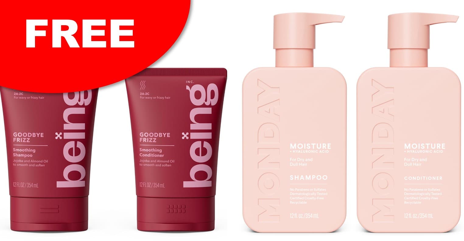 MONDAY or BEING — Free Shampoo & Conditioner Samples