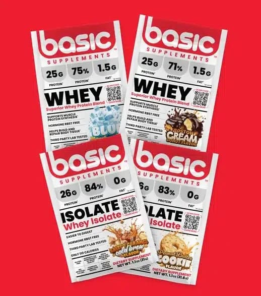 Basic Supplements — Free Whey Protein Sample