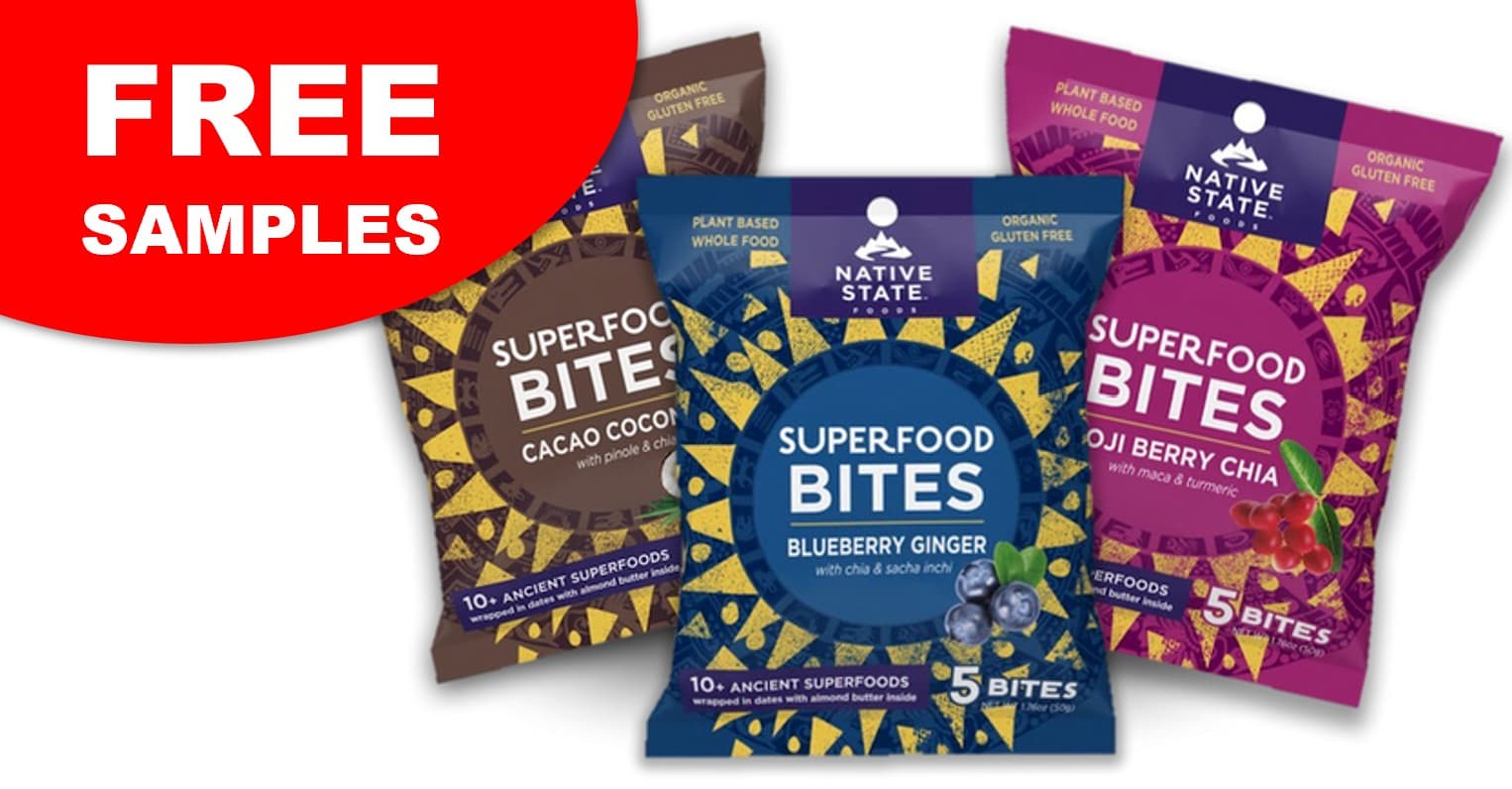 Native State Foods — Free Superfood Energy Bites Sample