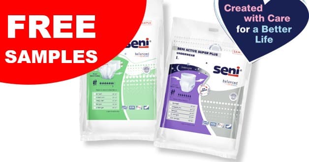 Seni — Free Incontinence Briefs, Pads & Underwear Samples
