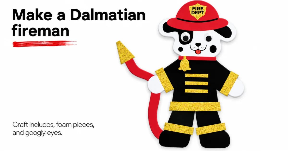JCPenney — Free Dalmatian Fireman Craft Kit