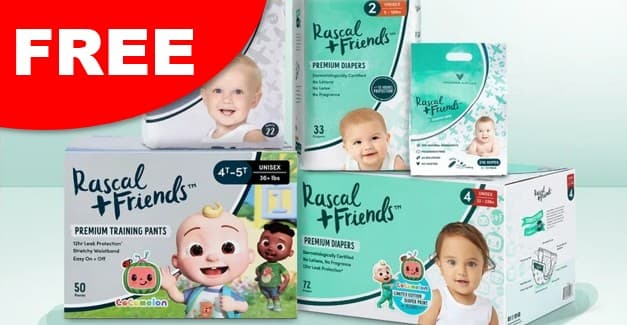 Rascal + Friends — Free Baby Diapers Sample Pack
