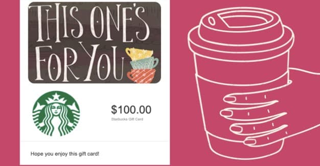 Starbucks — Win $100 Gift Card (Monthly Sweepstakes)