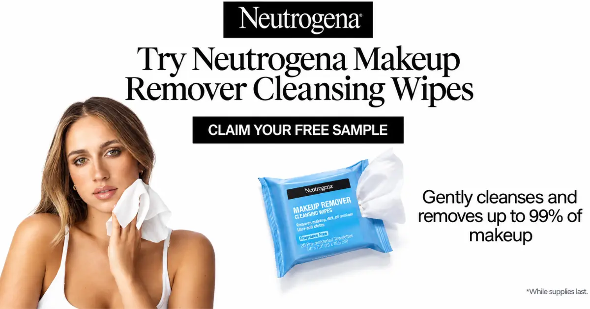 Neutrogena — Free Makeup Remover Cleansing Wipes Sample
