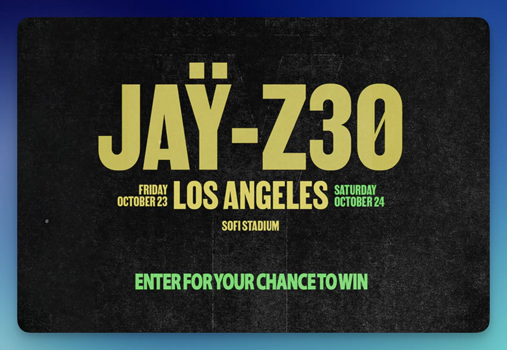 Ryan Seacrest — Jay-Z30 VIP Concert Trip Sweepstakes