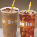 au bon pain free ice tea or iced coffee
