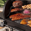 bbq grill with food