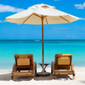 beach with chairs