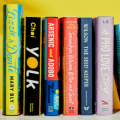 books on bookshelf
