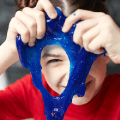 children playing with slime