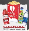 cinemark free popcorn