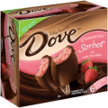 dove fruit strawberry sorbet bars