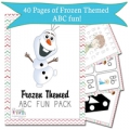 FREE Frozen-Themed ABC + MATH Fun Pack frozen themed abc fun pack