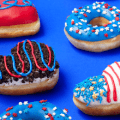 Krispy Kreme: FREE Doughnut on July 4th krispy kreme 4th of july doughnuts