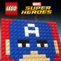 lego captain america mosaic