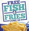 long john silvers free fish and fries