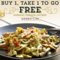 macaroni grill buy one take one to go dinner entree