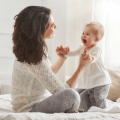 mom and baby