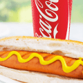 nathans hot dog and drink