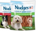 nudges dog treats