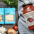 pasta and sauce