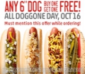 Sonic: Buy Any 6'' Hot Dog, Get One FREE (Today Only) sonic half price hot dogs