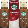 starbucks iced coffee and refreshers