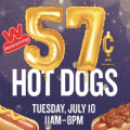 wienerschnitzel 57 cent hot dogs