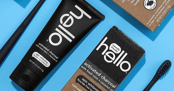 hello charcoal tooth paste