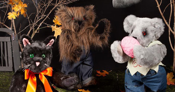 halloween bear figurines